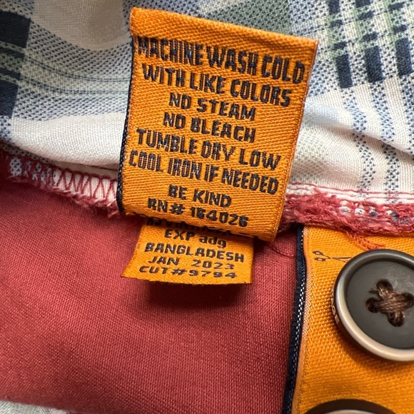 Tailor Vintage Slim Fit Chino Pants in Canyon Red Preppy Casual - Picture 10 of 10